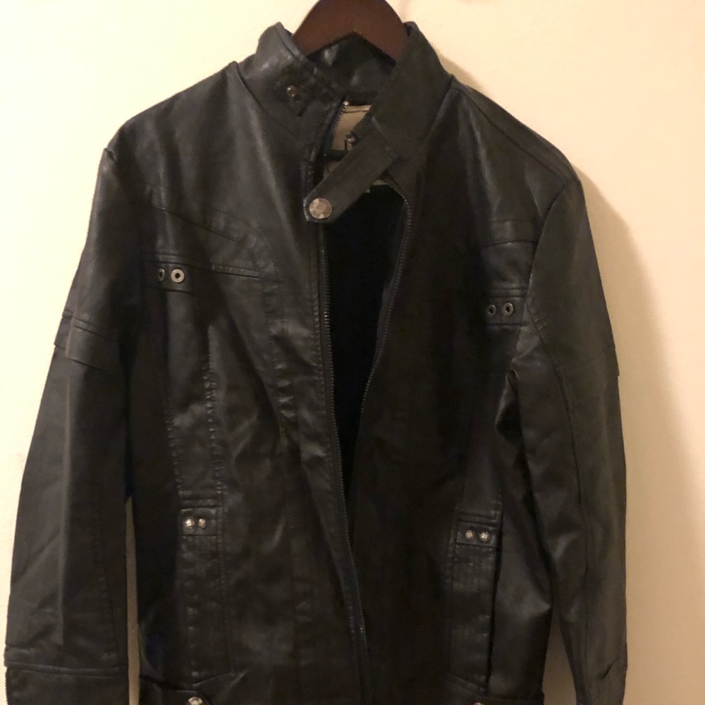 L&C Men’s Black Leather Jacket